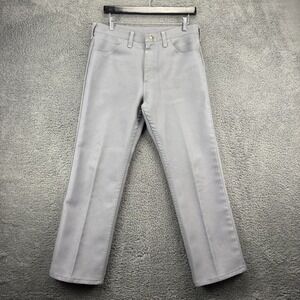 Vintage Wrangler Pants Men 33x33 (31x27) Wrancher Dress Jean Made In USA